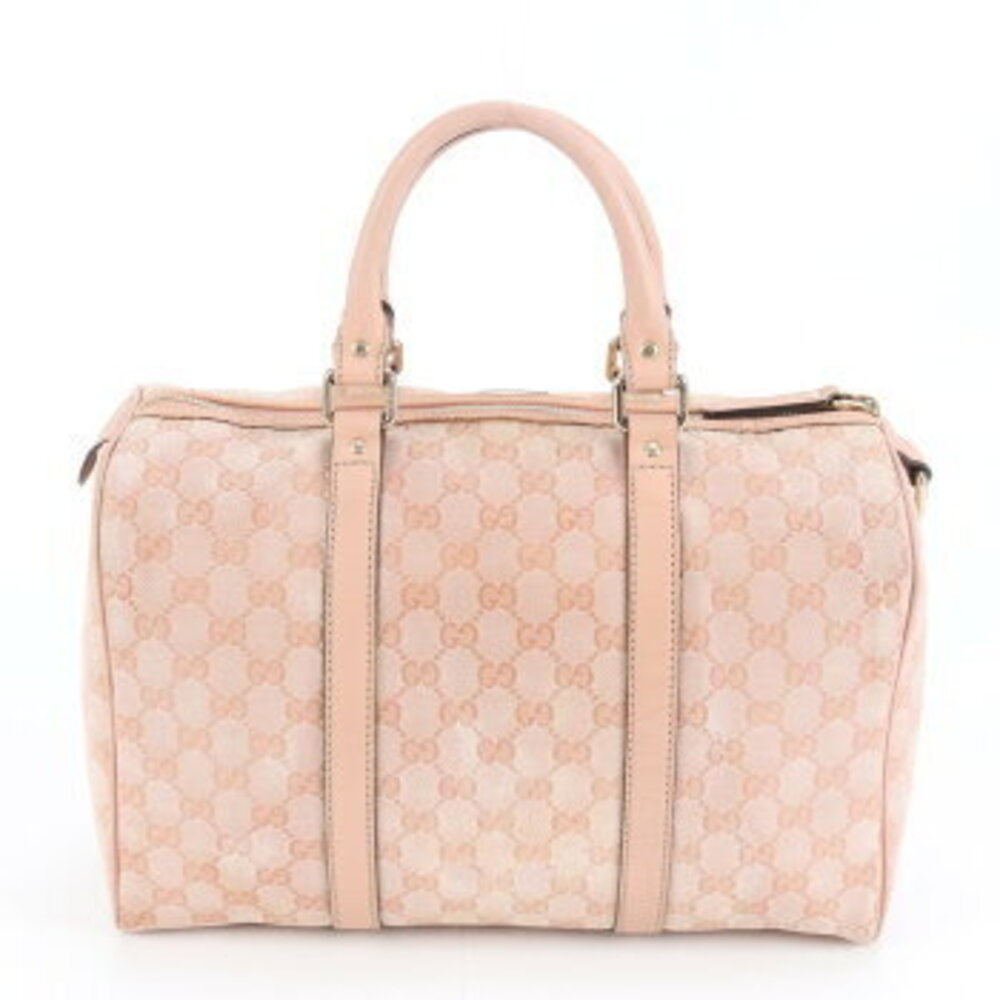 Gucci Leather Handbag Tote Crystal GG Boston - Picture 3 of 9